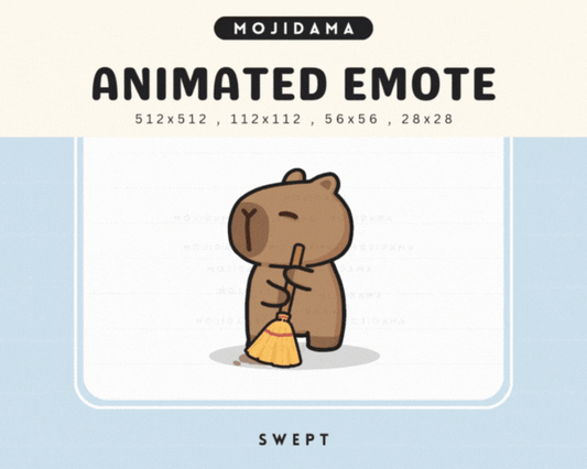 Capybara Broom Emotes