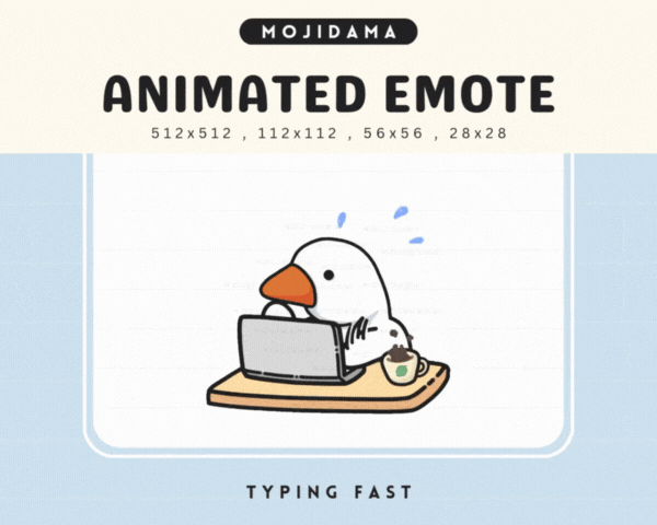 Goose Typing Fast Emotes