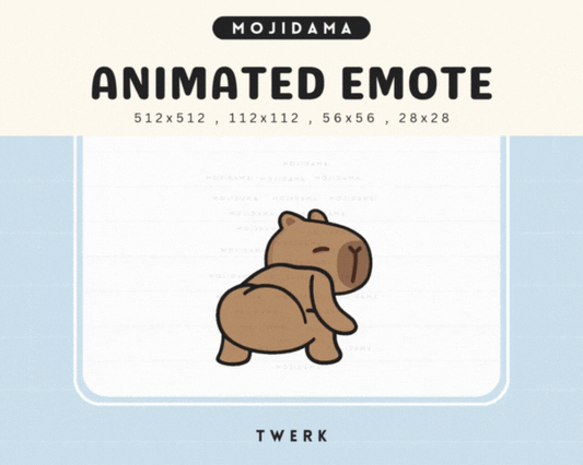 Capybara Twerk Emotes