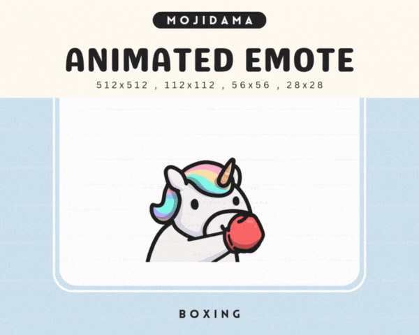 Unicorn Boxing Emotes