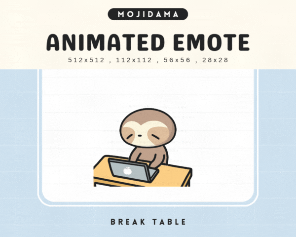 Sloth Break Table Emotes