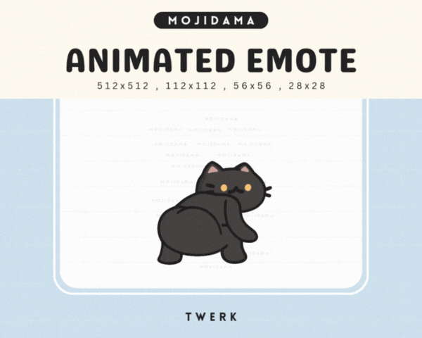 Cat Black Twerk Emotes