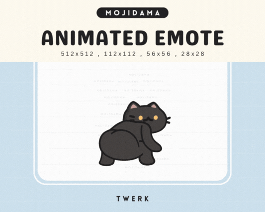 Cat Black Twerk Emotes