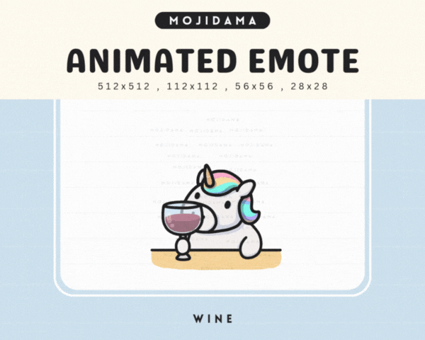 Unicorn Wine Emotes