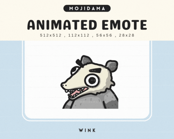 Possum Wink Emotes