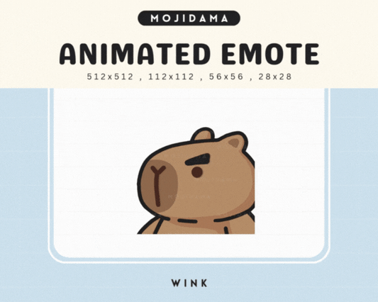 Capybara Wink Emotes