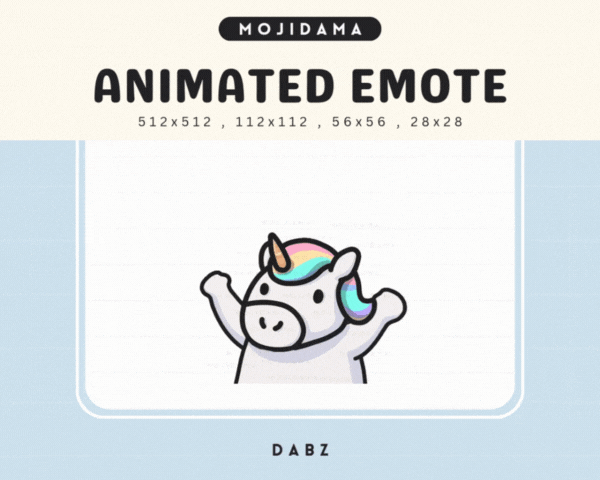 Unicorn Dabz Emotes