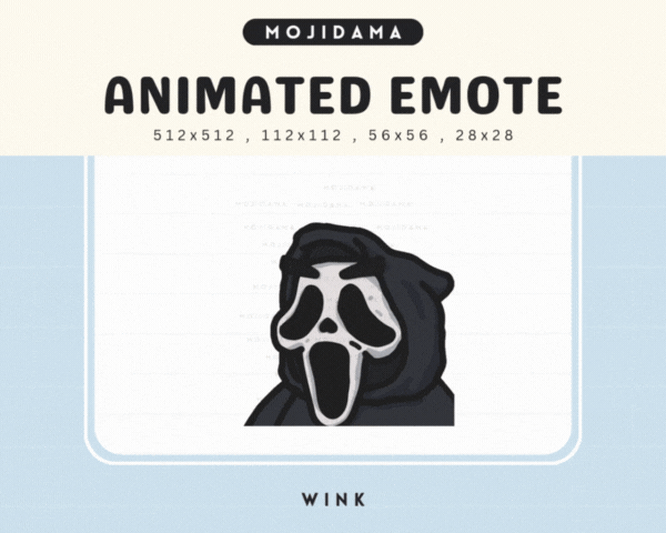 Cute Ghost Wink Emotes