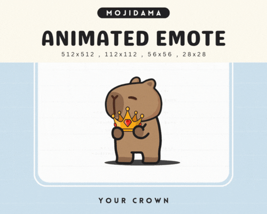 Capybara Your Crown Emotes