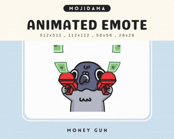 Pigeon Money Gun Emotes