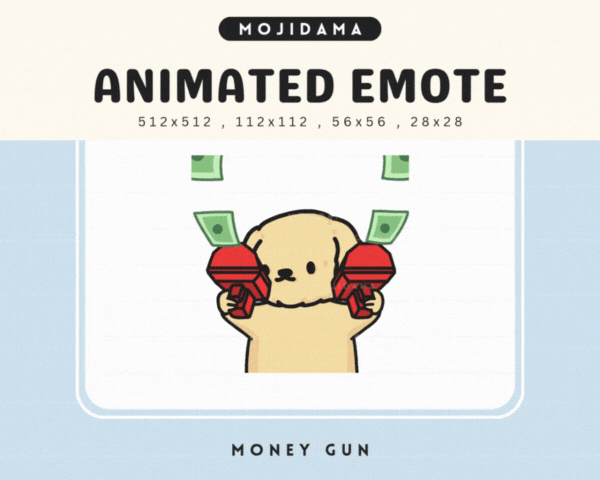 Golden Retriever Money Gun Emotes