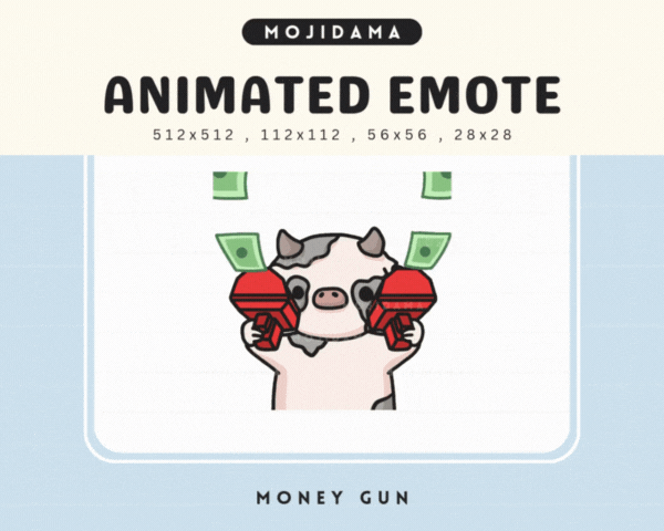 Cow Money Gun Emotes