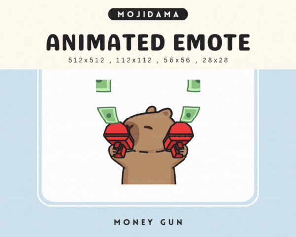 Capybara Money Gun Emotes
