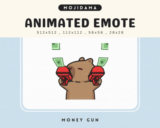 Capybara Money Gun Emotes