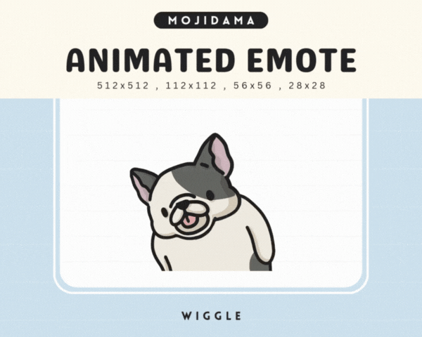 French Bulldog Wiggle Emotes