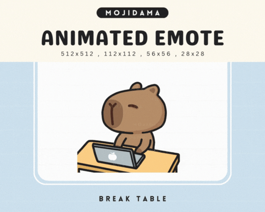Capybara Break Table Emotes
