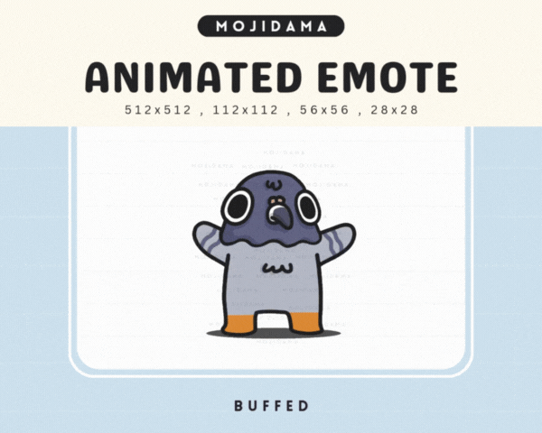 Pigeon Buffed Emotes