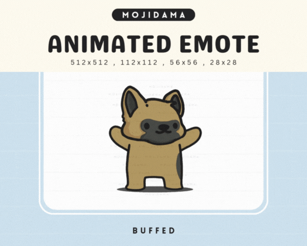 German Shepherd Buffed Emotes