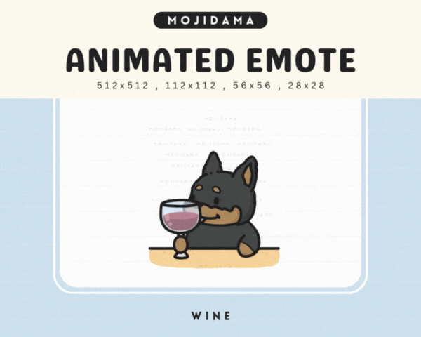 Doberman Wine Emotes