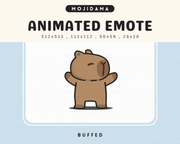 Capybara Buffed Emotes