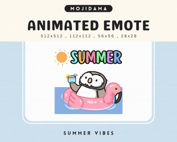 Owl Summer Vibes Emotes