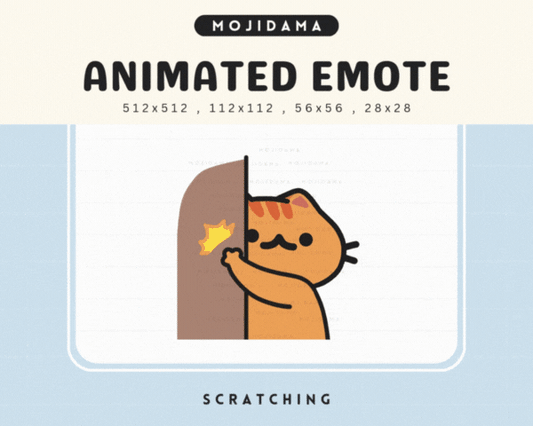 Cat Orange Scratchy Emotes
