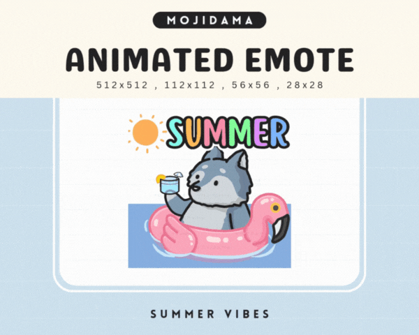 Wolf Summer Vibes Emotes