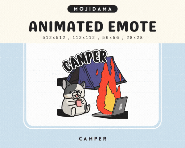 French Bulldog Camper Emotes