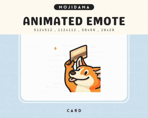 Corgi Card Emotes