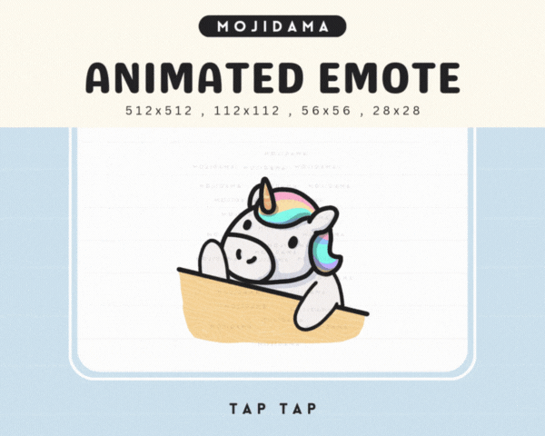 Unicorn Tap Tap Emotes