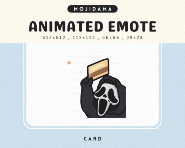 Cute Ghost Card Emotes