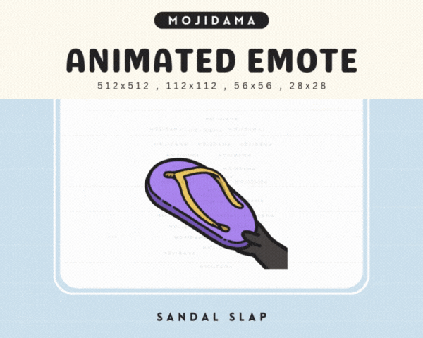 Cat Black Sandal Slap Emotes