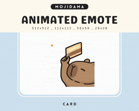 Capybara Card Emotes