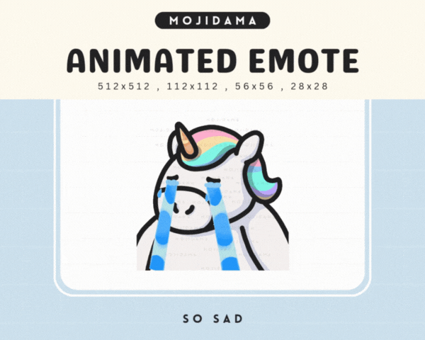 Unicorn So Sad Emotes