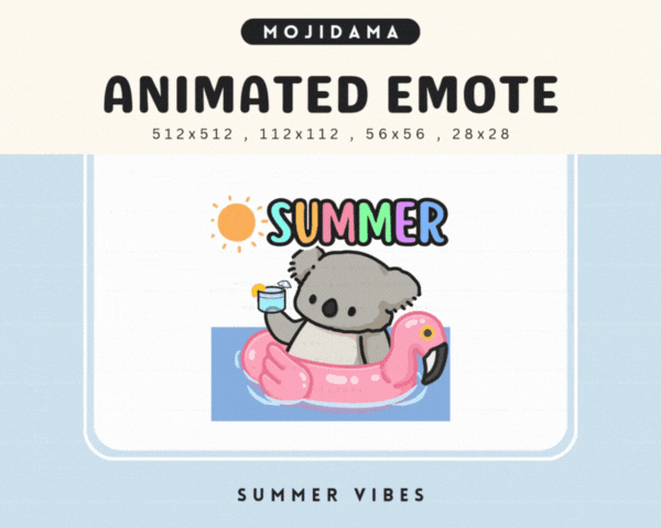 Koala Summer Vibes Emotes
