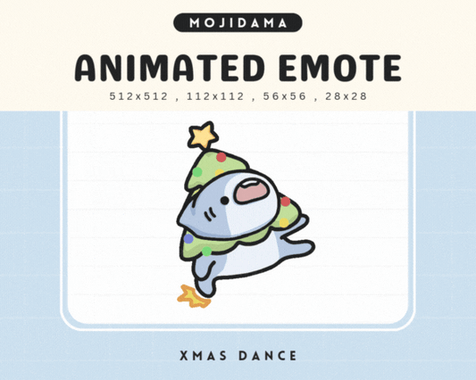 Christmas Shark Lets Go Emotes