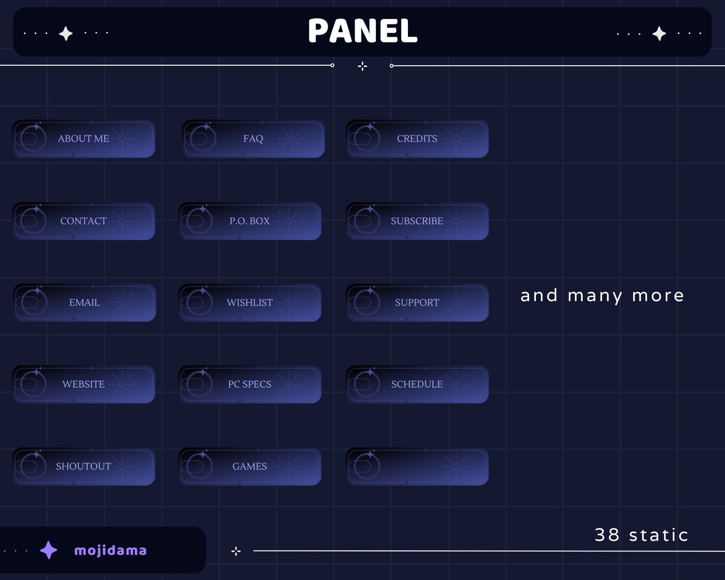 Galaxy Space Animation Stream Pack Dark Galaxy Star Animated Overlay Full Streaming Bundle Just Chatting Vtuber Friendly Emotes Panel Alerts