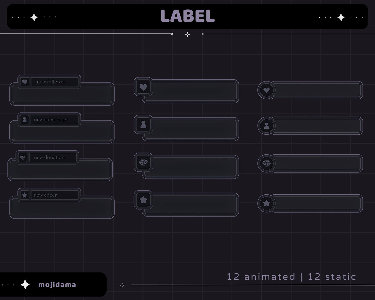 Skull Animation Stream Pack: Spooky Animated Overlay (Digital Download)