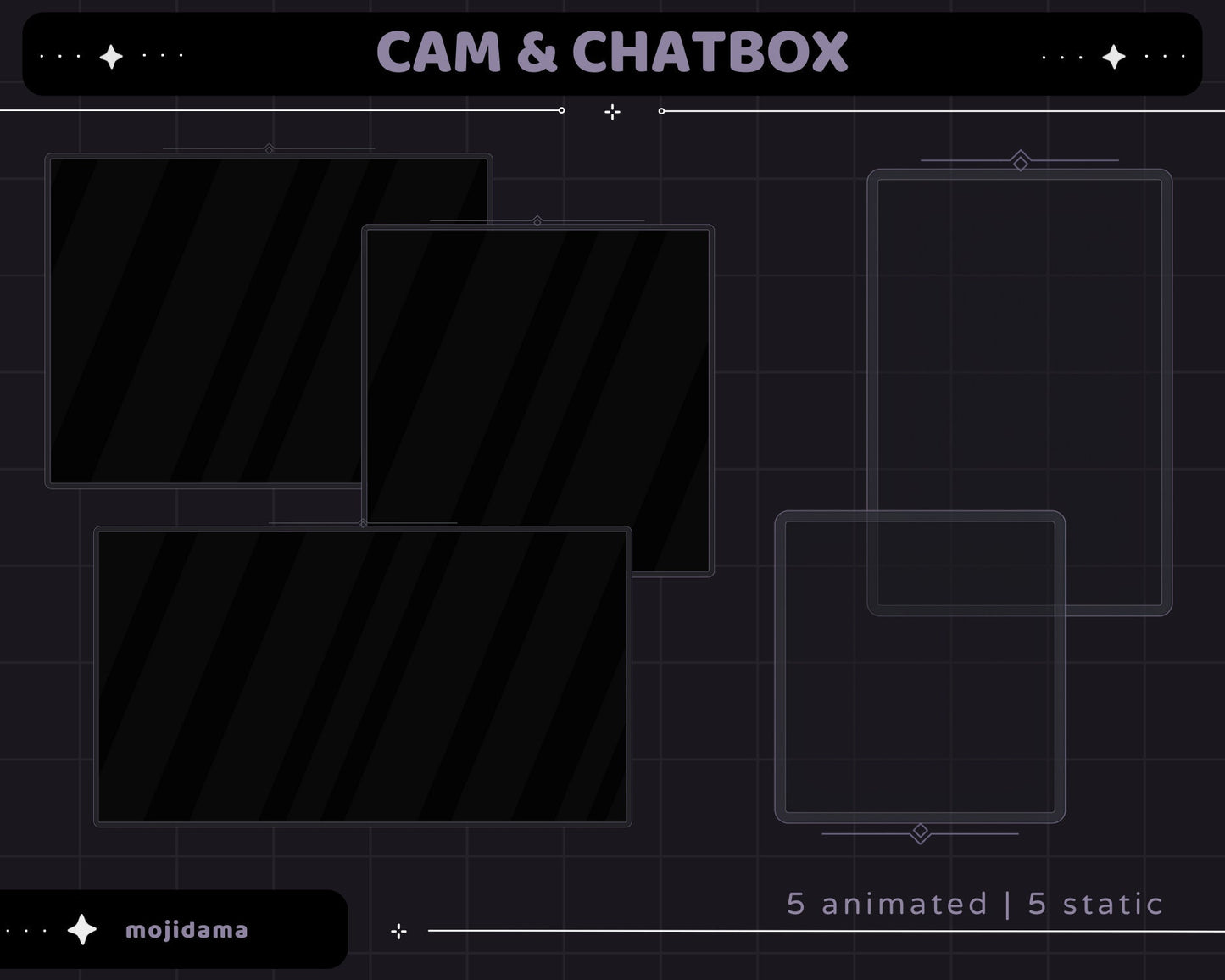 Skull Animation Stream Pack: Spooky Animated Overlay (Digital Download)