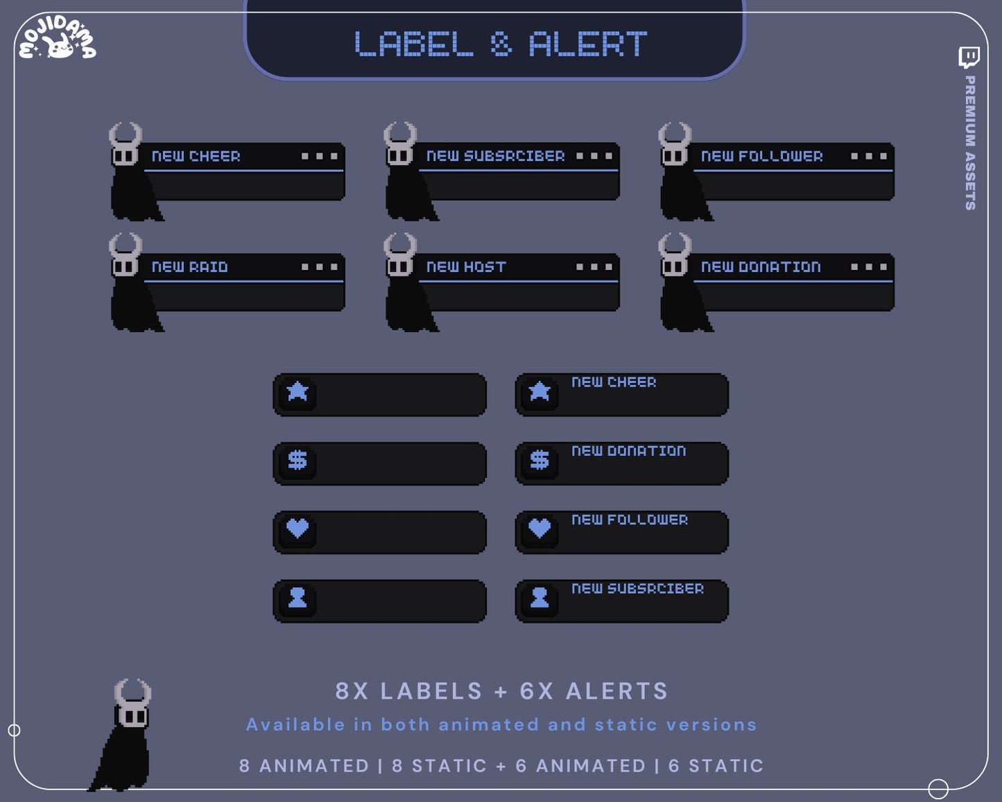 Halloween Stream Animation Overlay Animated Ghost Twitch Streaming Full Package Dark Aesthetic Lofi Streamer Pack Cozy Bundle Spooky Demon