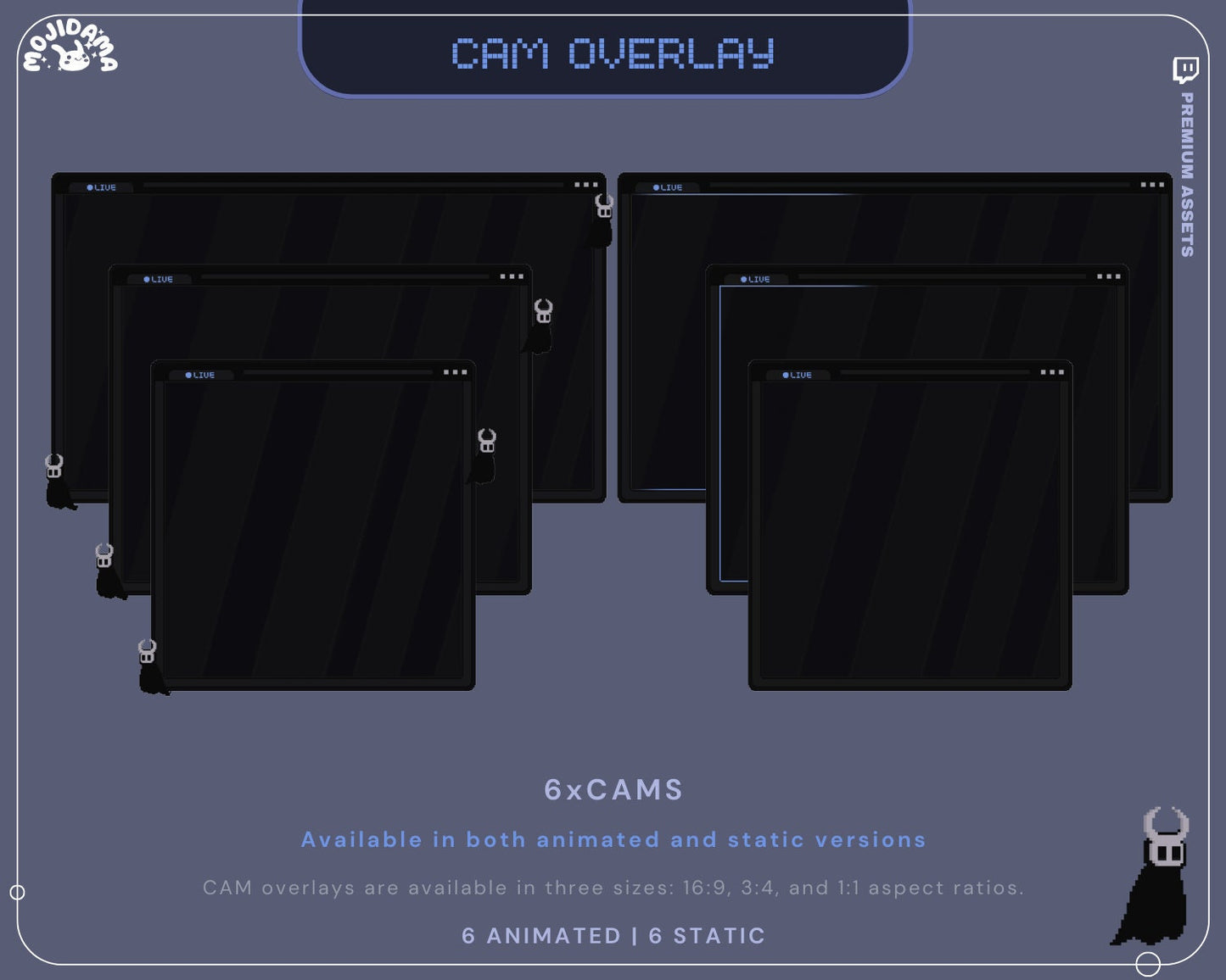 Halloween Stream Animation Overlay Animated Ghost Twitch Streaming Full Package Dark Aesthetic Lofi Streamer Pack Cozy Bundle Spooky Demon