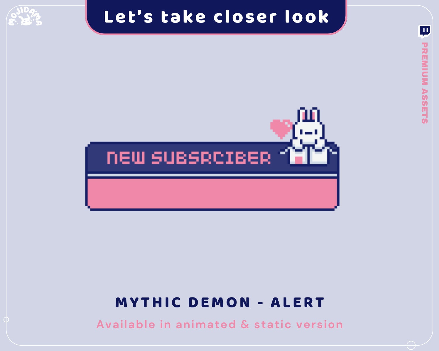 Bunny Rabbit Animated Twitch Stream Alerts: Y2K Style (Digital Download)