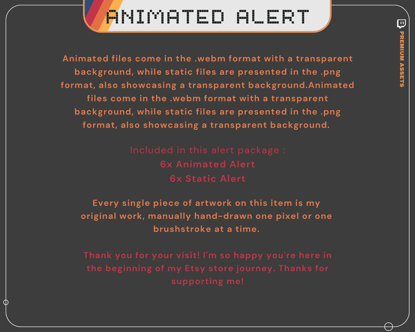 Y2K Space Stream Alerts: Animated Twitch Overlay (Digital Download)