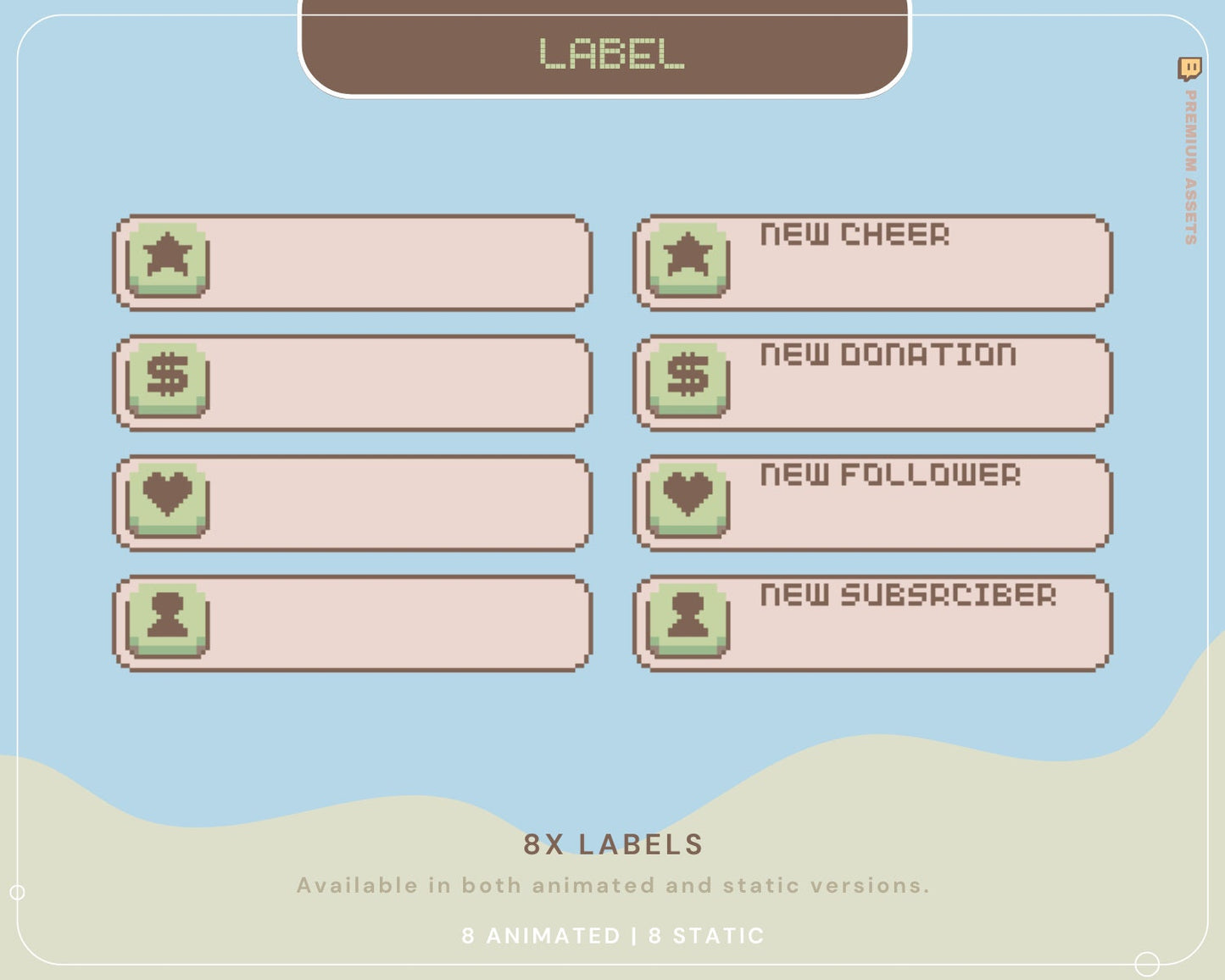 Animation Stream Pack Overlay Lofi Twitch Animated Full Streaming Package Farming Game Duck Cow Cat Cozy Aesthetic Vtubber Bundle Chatting