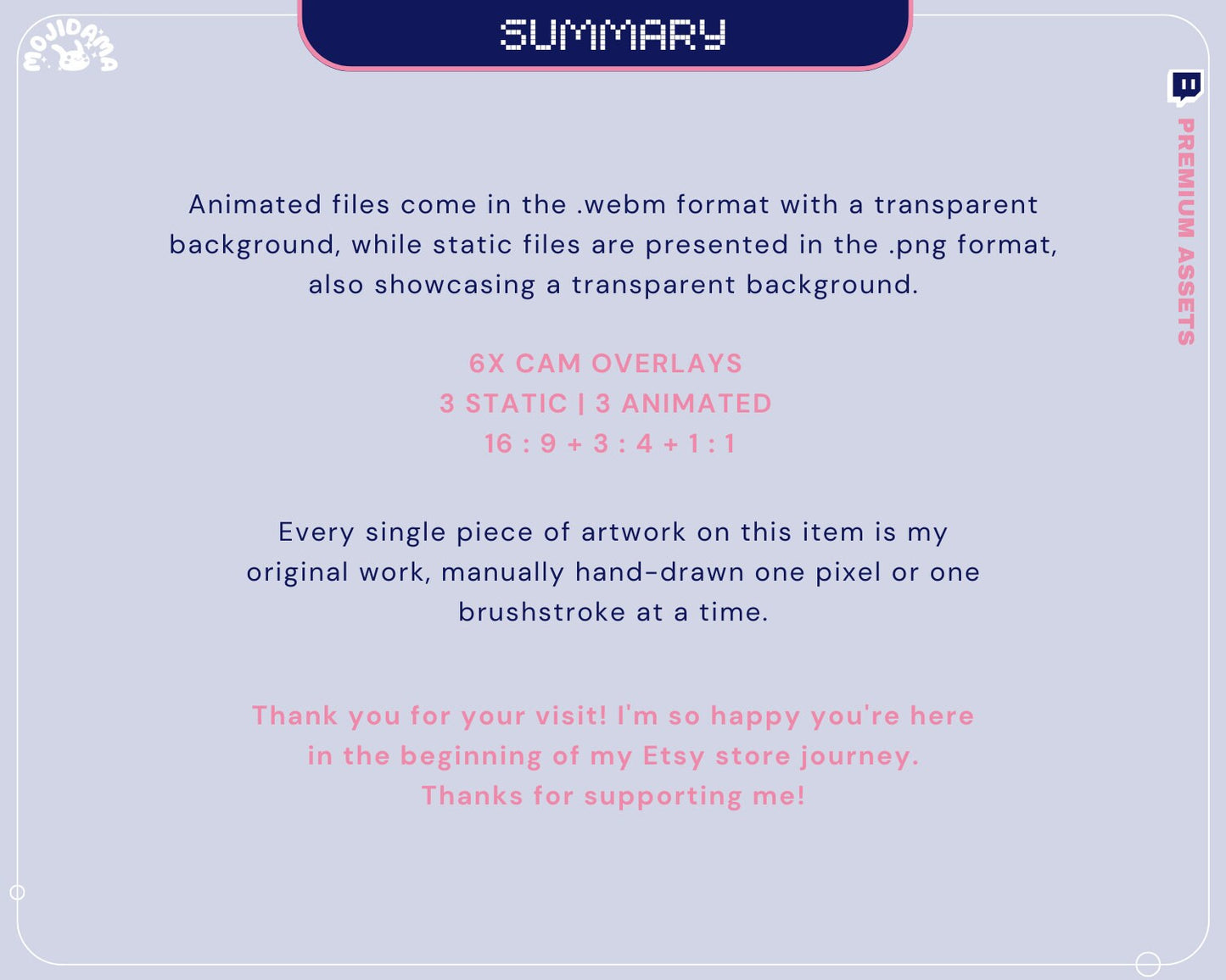 Cam Overlay Twitch Animation Bunny Animated Cute Rabbit 16:9 Stream Frame Youtube Streaming Cat Frame Just Chatting Gaming Vtubber Bundle