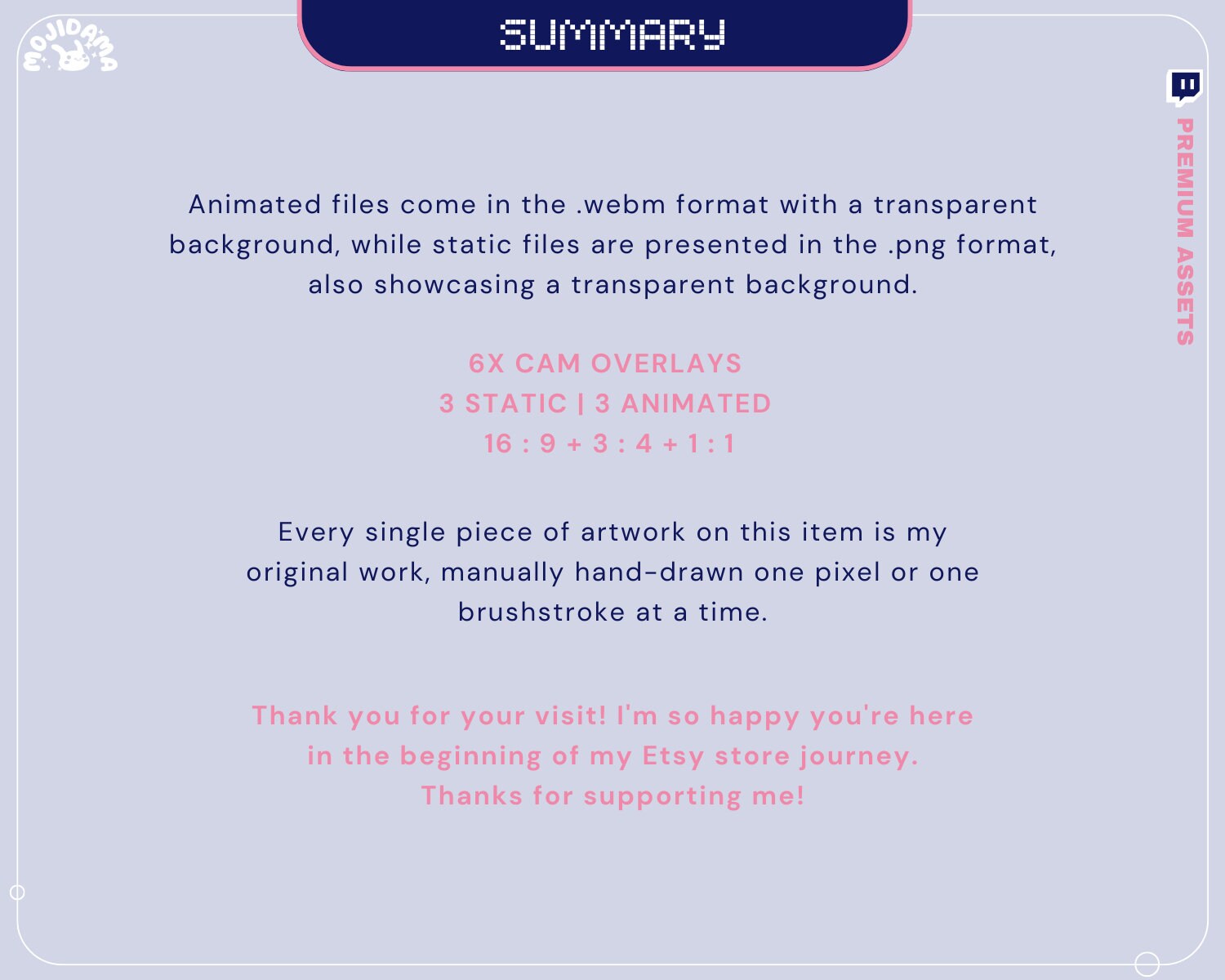 Cam Overlay Twitch Animation Bunny Animated Cute Rabbit 16:9 Stream Frame Youtube Streaming Cat Frame Just Chatting Gaming Vtubber Bundle