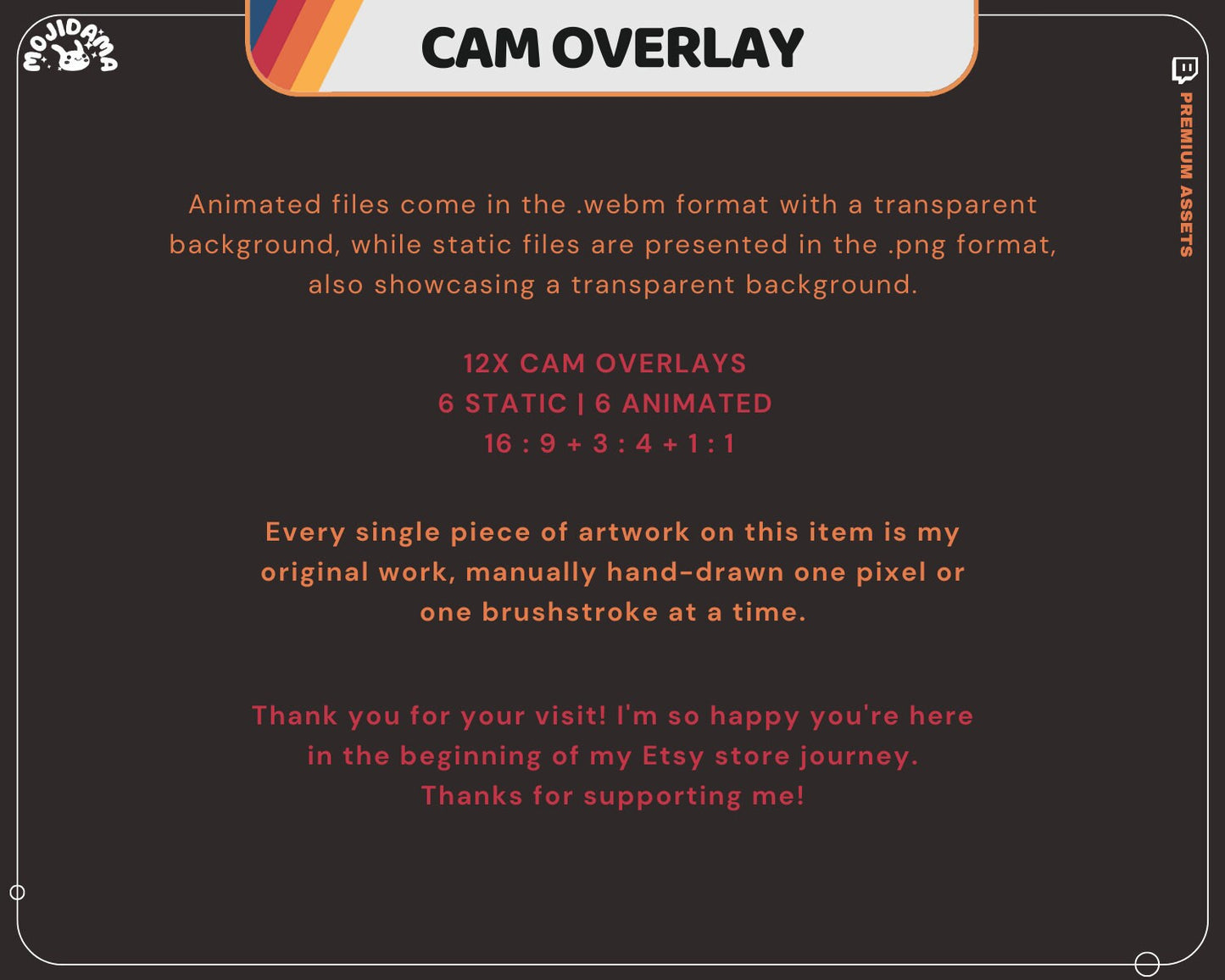 Y2K Space Field Cam Overlay: Animated Galaxy Stream Package (Digital Download)