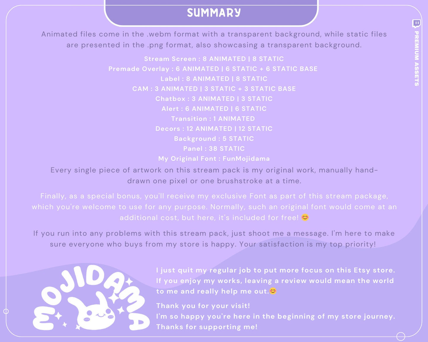 Cozy Twitch Overlay Animation Cute Halloween Bunny Boo Stream Pack Lofi Aesthetic Animated Full Package Purple Blue Pink Rabbit Cat Vtuber