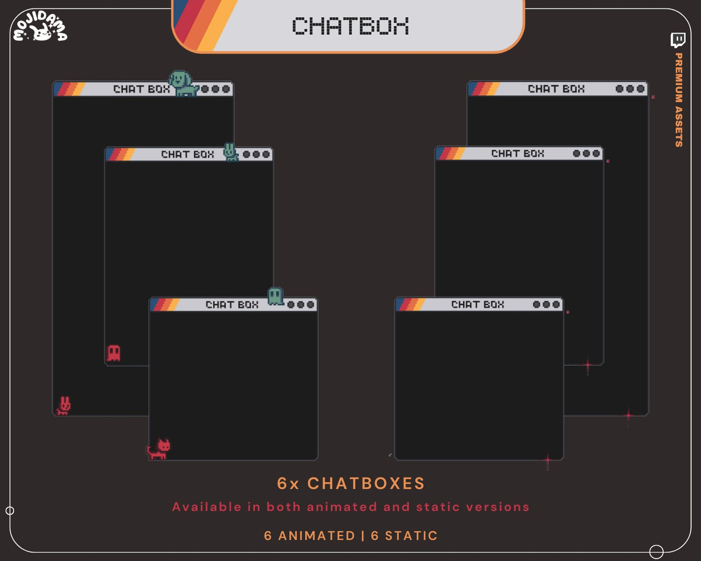 Animated Galaxy Space Chatbox Overlay: Y2K Streamer Chat (Digital Download)