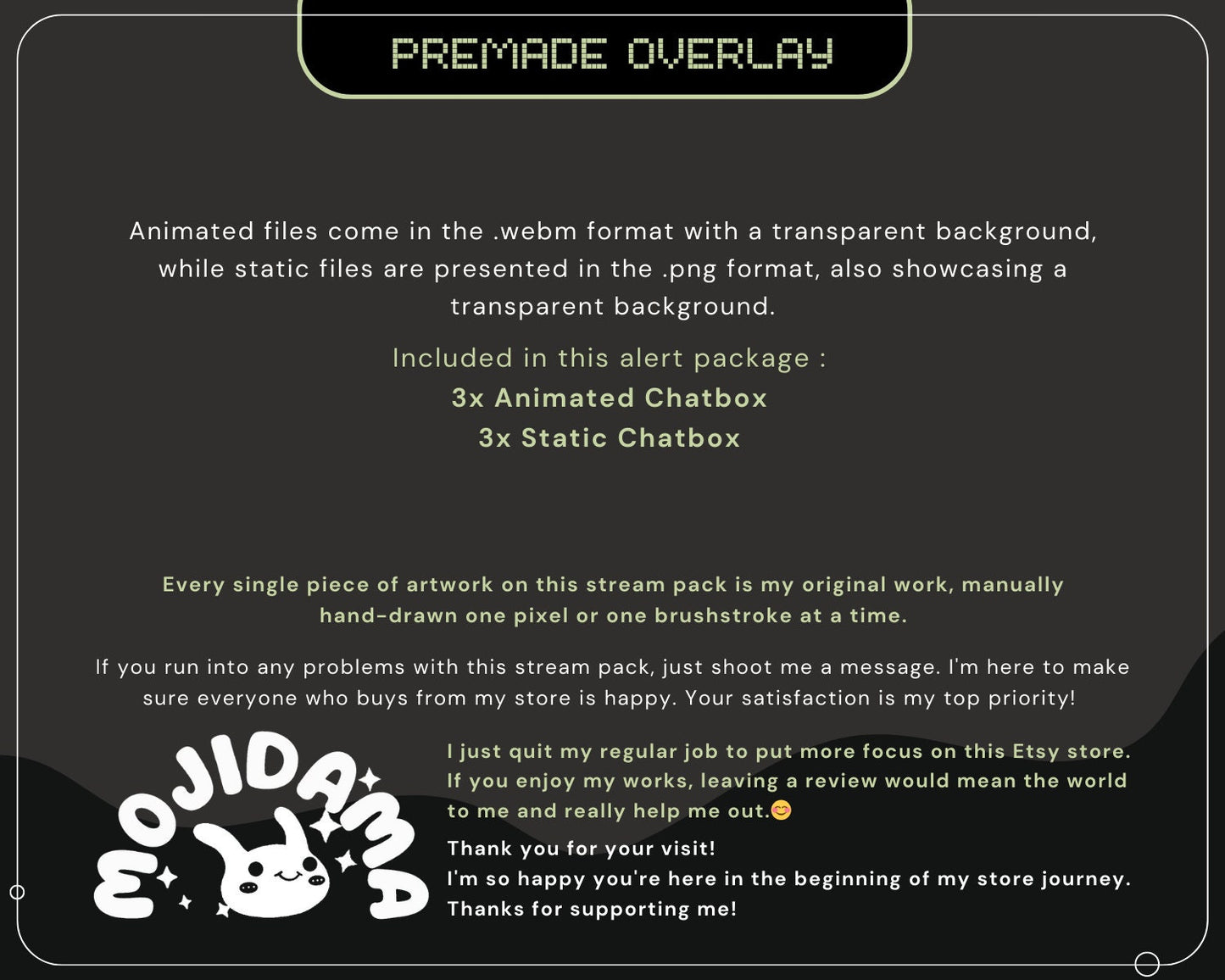 Halloween Ghost Twitch Chatbox Overlay Animation Star Aesthetic Cute Spooky Cat Ghost Skull Animated Chat Stream Overlay Stream Vtubber Kick